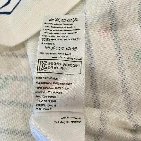 Joules 100% Cotton Polka Dot Striped Coastal Long Sleeve Top Sz 6 - Picture 12 of 13